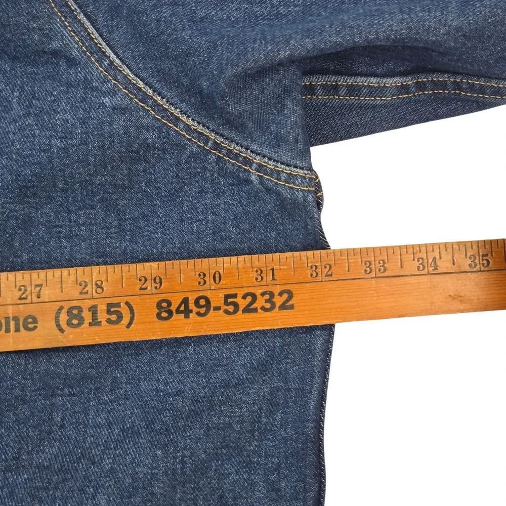 Wrangler Rugged Wear Denim Jacket Mens 4X Blue Trucker Cotton Western Workwear